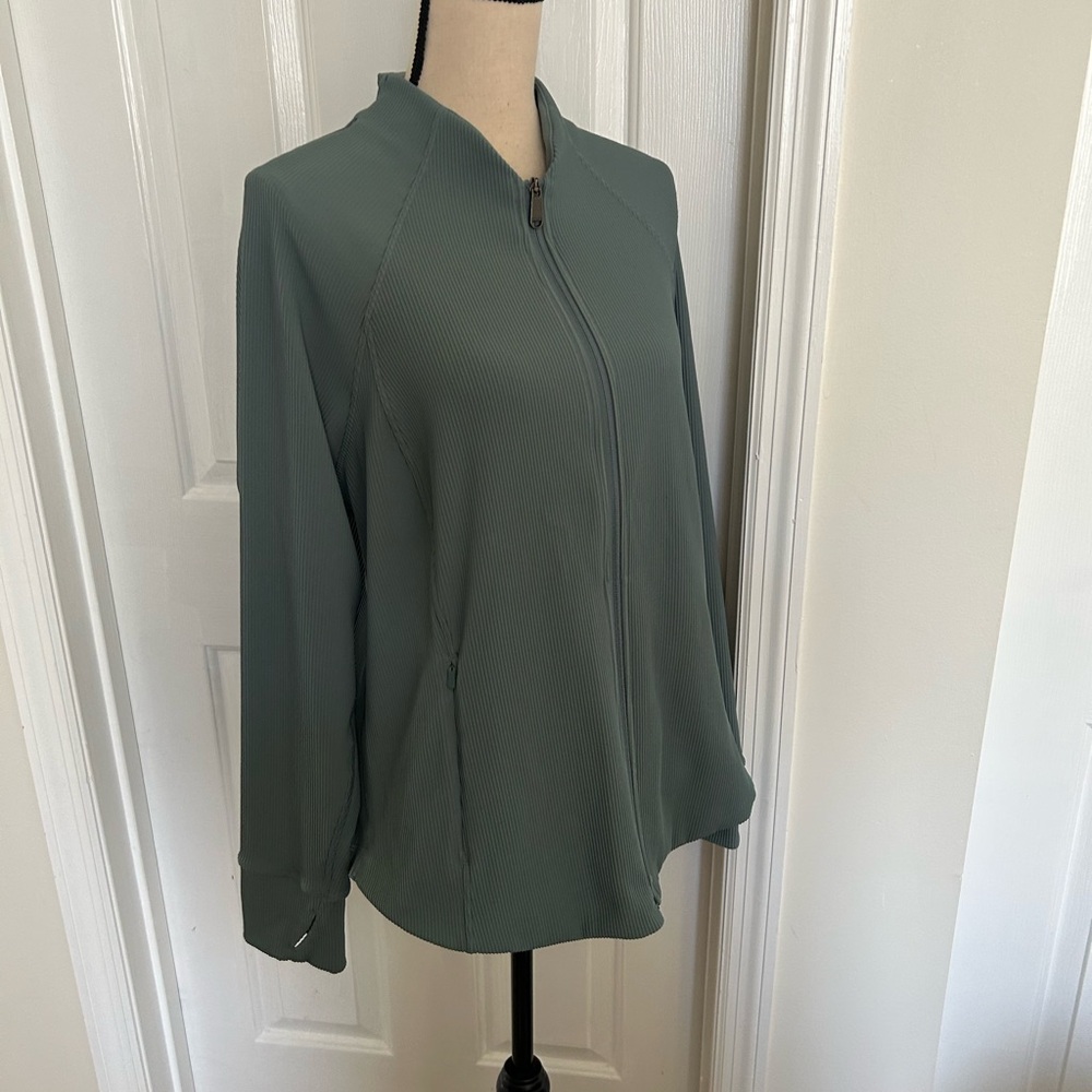 Athleta Full Zip Salutation Ribbed Jacket in Oxid… - image 5